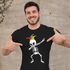 Herren T-Shirt Fasching Karneval Dabbing Skelett Kostüm Verkleidung Faschingskostüme Männer Funshirt Moonworks®preview