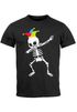 Herren T-Shirt Fasching Karneval Dabbing Skelett Kostüm Verkleidung Faschingskostüme Männer Funshirt Moonworks®preview