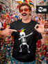 Herren T-Shirt Fasching Karneval Dabbing Skelett Kostüm Verkleidung Faschingskostüme Männer Funshirt Moonworks®preview