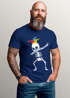Herren T-Shirt Fasching Karneval Dabbing Skelett Kostüm Verkleidung Faschingskostüme Männer Funshirt Moonworks®preview