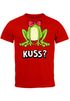 Herren T-Shirt Fasching Karneval Frosch Prinz Kostüm-Ersatz Verkleidung Last Minute Faschingskostüme Funshirt Moonworks®preview