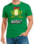 Herren T-Shirt Fasching Karneval Frosch Prinz Kostüm-Ersatz Verkleidung Last Minute Faschingskostüme Funshirt Moonworks®preview