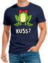 Herren T-Shirt Fasching Karneval Frosch Prinz Kostüm-Ersatz Verkleidung Last Minute Faschingskostüme Funshirt Moonworks®preview