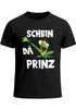 Herren T-Shirt Fasching Karneval Frosch Prinz Kostüm Verkleidung Last Minute Faschingskostüme Männer Funshirt Moonworks®preview