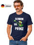 Herren T-Shirt Fasching Karneval Frosch Prinz Kostüm Verkleidung Last Minute Faschingskostüme Männer Funshirt Moonworks®preview