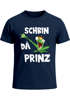 Herren T-Shirt Fasching Karneval Frosch Prinz Kostüm Verkleidung Last Minute Faschingskostüme Männer Funshirt Moonworks®preview