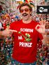 Herren T-Shirt Fasching Karneval Frosch Prinz Kostüm Verkleidung Last Minute Faschingskostüme Männer Funshirt Moonworks®preview