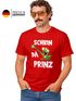 Herren T-Shirt Fasching Karneval Frosch Prinz Kostüm Verkleidung Last Minute Faschingskostüme Männer Funshirt Moonworks®preview