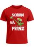 Herren T-Shirt Fasching Karneval Frosch Prinz Kostüm Verkleidung Last Minute Faschingskostüme Männer Funshirt Moonworks®preview