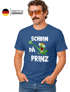 Herren T-Shirt Fasching Karneval Frosch Prinz Kostüm Verkleidung Last Minute Faschingskostüme Männer Funshirt Moonworks®preview