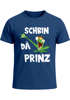 Herren T-Shirt Fasching Karneval Frosch Prinz Kostüm Verkleidung Last Minute Faschingskostüme Männer Funshirt Moonworks®preview