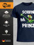 Herren T-Shirt Fasching Karneval Frosch Prinz Kostüm Verkleidung Last Minute Faschingskostüme Männer Funshirt Moonworks®preview