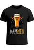 Herren T-Shirt Fasching Karneval Halloween Bier-Motiv Kostüm-Ersatz Last Minute Faschingskostüme Männer Moonworks®preview