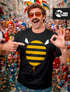 Herren T-Shirt Fasching Karneval - Hummel Biene - Kostüm-Ersatz Verkleidung Last Minute Faschingskostüme Männer Funshirt Moonworks®preview