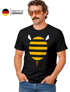 Herren T-Shirt Fasching Karneval - Hummel Biene - Kostüm-Ersatz Verkleidung Last Minute Faschingskostüme Männer Funshirt Moonworks®preview