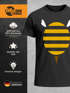 Herren T-Shirt Fasching Karneval - Hummel Biene - Kostüm-Ersatz Verkleidung Last Minute Faschingskostüme Männer Funshirt Moonworks®preview