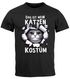 Herren T-Shirt Fasching Karneval Katze Kostüm-Ersatz Verkleidung Last Minute Faschingskostüm Männer Funshirt Moonworks®preview