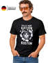 Herren T-Shirt Fasching Karneval Katze Kostüm-Ersatz Verkleidung Last Minute Faschingskostüm Männer Funshirt Moonworks®preview
