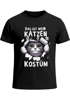 Herren T-Shirt Fasching Karneval Katze Kostüm-Ersatz Verkleidung Last Minute Faschingskostüm Männer Funshirt Moonworks®preview