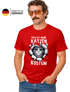 Herren T-Shirt Fasching Karneval Katze Kostüm-Ersatz Verkleidung Last Minute Faschingskostüm Männer Funshirt Moonworks®preview