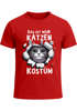 Herren T-Shirt Fasching Karneval Katze Kostüm-Ersatz Verkleidung Last Minute Faschingskostüm Männer Funshirt Moonworks®preview