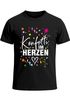 Herren T-Shirt Fasching Karneval Konfetti im Herzen Kostüm-Ersatz Verkleidung Faschingskostüme Männer Funshirt Moonworks®preview