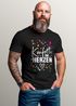 Herren T-Shirt Fasching Karneval Konfetti im Herzen Kostüm-Ersatz Verkleidung Faschingskostüme Männer Funshirt Moonworks®preview