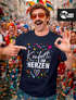 Herren T-Shirt Fasching Karneval Konfetti im Herzen Kostüm-Ersatz Verkleidung Faschingskostüme Männer Funshirt Moonworks®preview
