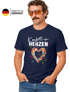 Herren T-Shirt Fasching Karneval Konfetti im Herzen Kostüm-Ersatz Verkleidung Faschingskostüme Männer Funshirt Moonworks®preview