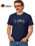 Herren T-Shirt Fasching Karneval Narrenkappe EKG Verkleidung Faschingskostüme Männer Kostüm-Ersatz Funshirt Moonworks®preview