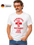 Herren T-Shirt Fasching Karneval Notarzt Kostüm-Ersatz Last Minute Faschingskostüme Männer Funshirt Moonworks®preview