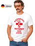 Herren T-Shirt Fasching Karneval Notarzt Kostüm-Ersatz Last Minute Faschingskostüme Männer Funshirt Moonworks®preview