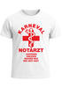 Herren T-Shirt Fasching Karneval Notarzt Kostüm-Ersatz Last Minute Faschingskostüme Männer Funshirt Moonworks®preview