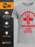 Herren T-Shirt Fasching Karneval Notarzt Kostüm-Ersatz Last Minute Faschingskostüme Männer Funshirt Moonworks®preview