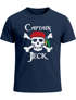 Herren T-Shirt Fasching Karneval Pirat Captain Jeck Kostüm-Ersatz Verkleidung Faschingskostüme Männer Moonworks®preview