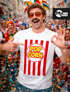 Herren T-Shirt Fasching Karneval - Popcorn - Kostüm-Ersatz Verkleidung Last Minute Faschingskostüme Männer Funshirt Moonworks®preview