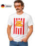 Herren T-Shirt Fasching Karneval - Popcorn - Kostüm-Ersatz Verkleidung Last Minute Faschingskostüme Männer Funshirt Moonworks®preview