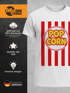 Herren T-Shirt Fasching Karneval - Popcorn - Kostüm-Ersatz Verkleidung Last Minute Faschingskostüme Männer Funshirt Moonworks®preview