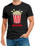 Herren T-Shirt Fasching Karneval - Popcorn - Kostüm-Ersatz Verkleidung Last Minute Faschingskostüme Männer Funshirt Moonworks®preview