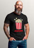 Herren T-Shirt Fasching Karneval - Popcorn - Kostüm-Ersatz Verkleidung Last Minute Faschingskostüme Männer Funshirt Moonworks®preview