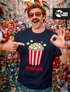 Herren T-Shirt Fasching Karneval - Popcorn - Kostüm-Ersatz Verkleidung Last Minute Faschingskostüme Männer Funshirt Moonworks®preview