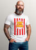 Herren T-Shirt Fasching Karneval - Popcorn - Kostüm-Ersatz Verkleidung Last Minute Faschingskostüme Männer Funshirt Moonworks®preview