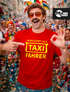 Herren T-Shirt Fasching Karneval Verkleidung Taxifahrer Faschingskostüme Kostüm-Ersatz Männer Funshirt Moonworks®preview