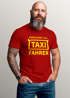 Herren T-Shirt Fasching Karneval Verkleidung Taxifahrer Faschingskostüme Kostüm-Ersatz Männer Funshirt Moonworks®preview