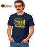 Herren T-Shirt Fasching Karneval Verkleidung Taxifahrer Faschingskostüme Kostüm-Ersatz Männer Funshirt Moonworks®preview
