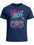 Herren T-Shirt Fasching Karneval - Vibes of 80s - Kostüm-Ersatz Verkleidung Last Minute Faschingskostüme Männer Funshirt Moonworks®preview
