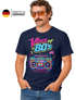 Herren T-Shirt Fasching Karneval - Vibes of 80s - Kostüm-Ersatz Verkleidung Last Minute Faschingskostüme Männer Funshirt Moonworks®preview