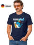 Herren T-Shirt Fasching Karneval Wal Bier Kostüm-Ersatz Verkleidung Last Minute Faschingskostüme Männer Funshirt Moonworks®preview