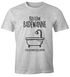 Herren T-Shirt Fasching Kostüm Badewanne Ich lass mich volllaufen Verkleidung Faschings-Shirt Moonworks®preview