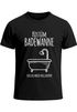 Herren T-Shirt Fasching Last Minute Kostüm Badewanne  für Faschingsmuffel Ich lass mich volllaufen Spruch Verkleidung Faschingssshirt Moonworks®preview